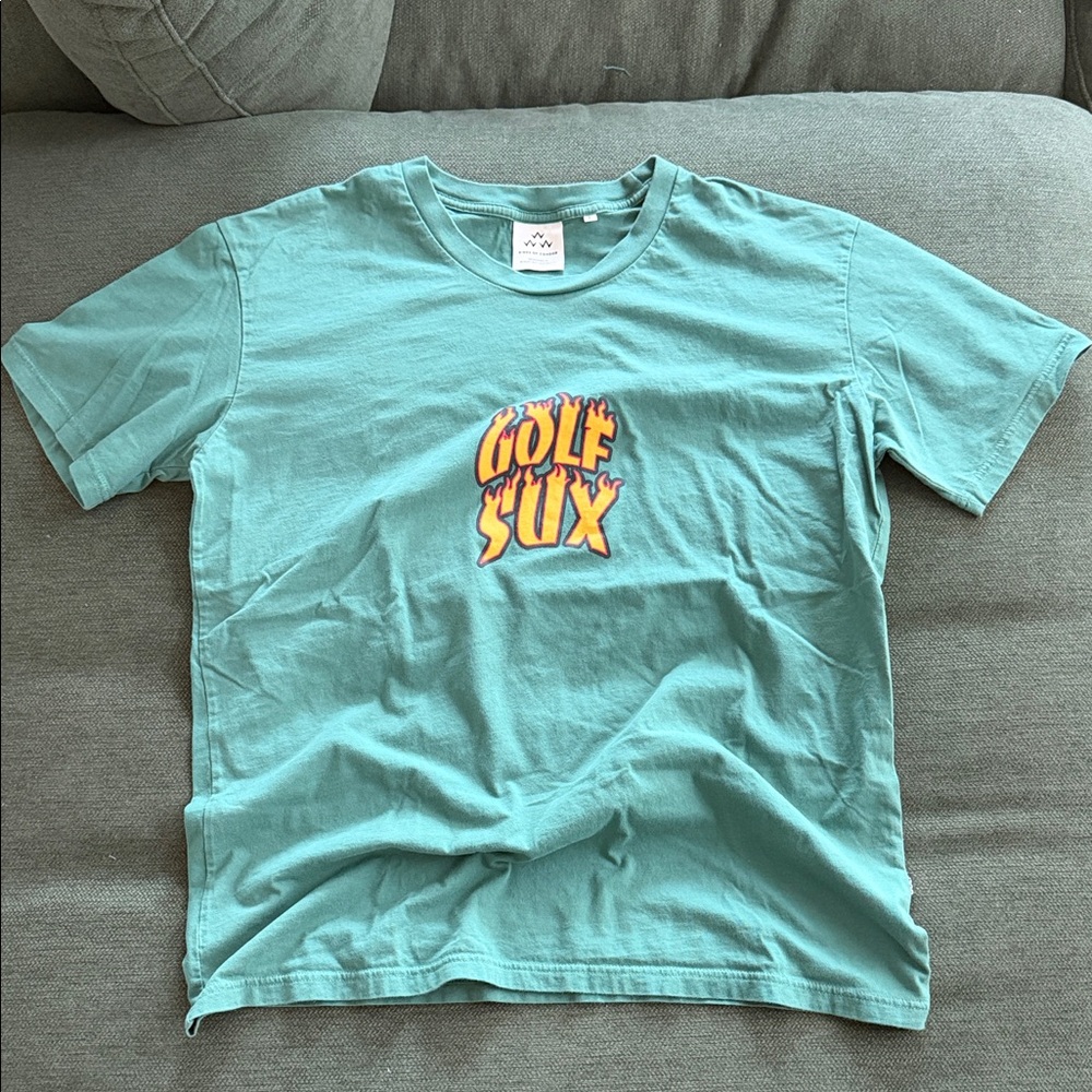 Birds of Condor 'GOLF SUX' Flame Logo Tee - Men’s Large